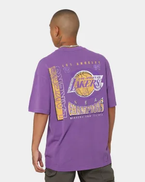 Mitchell & Ness Los Angeles Lakers Vintage Finals T-Shirt Faded Purple