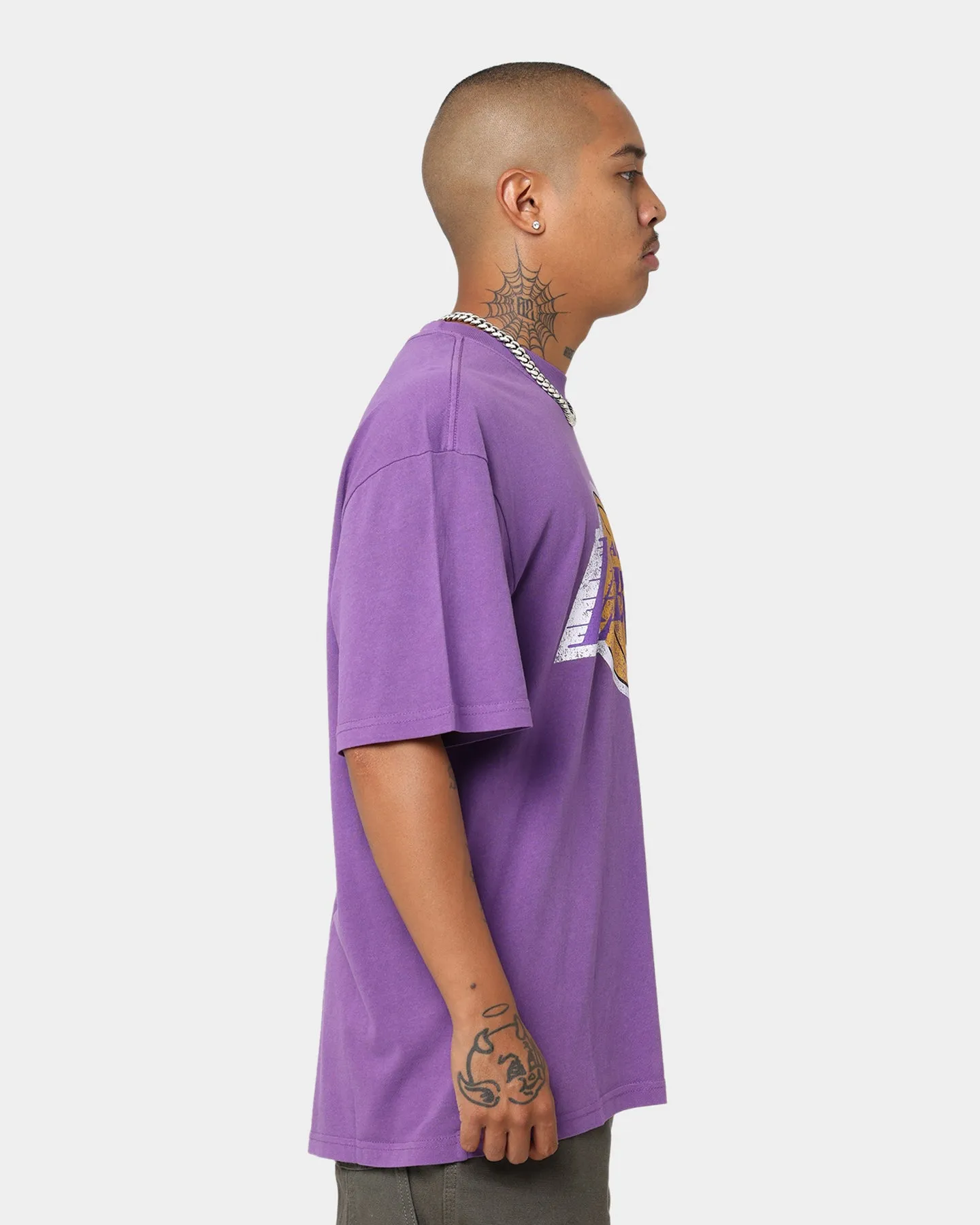 Mitchell & Ness Los Angeles Lakers Vintage Finals T-Shirt Faded Purple