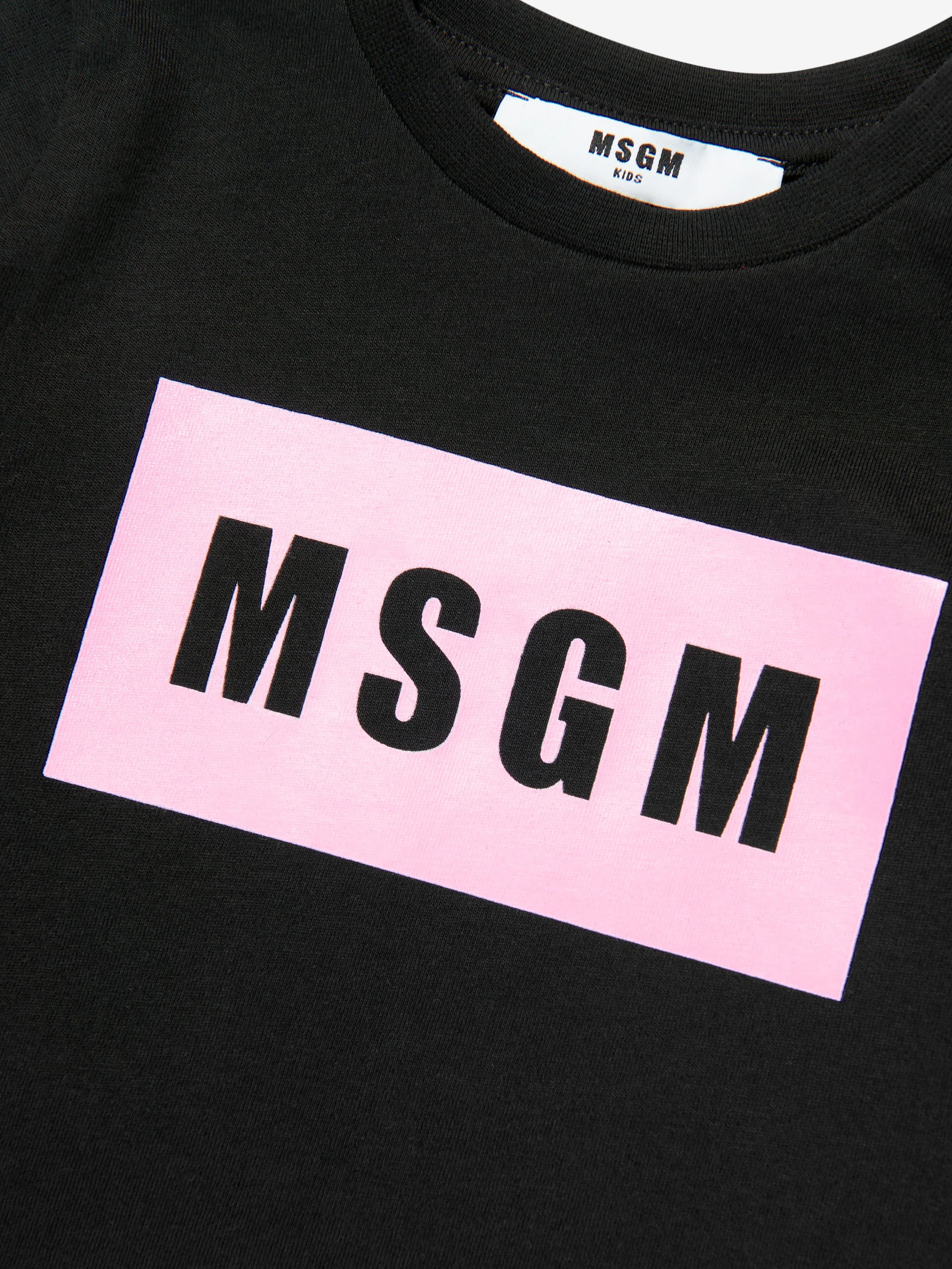 MSGM Baby Logo Print T-Shirt in Black