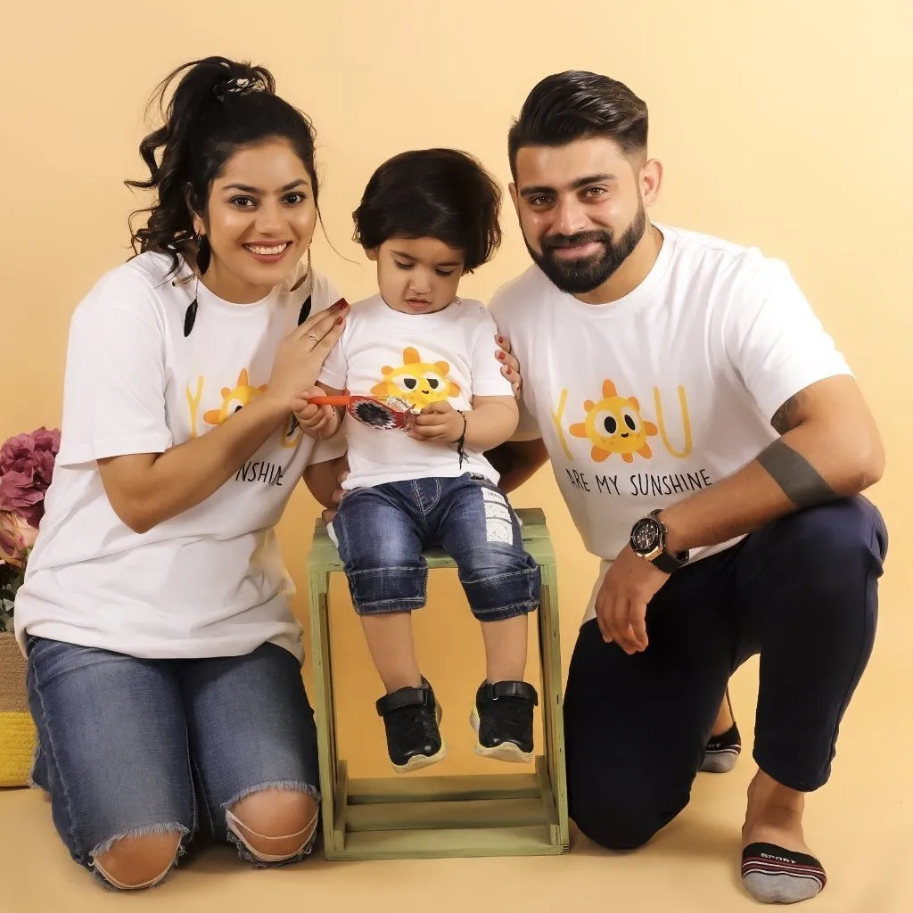 My Sunshine Matching Family T Shirts- Combo of 3