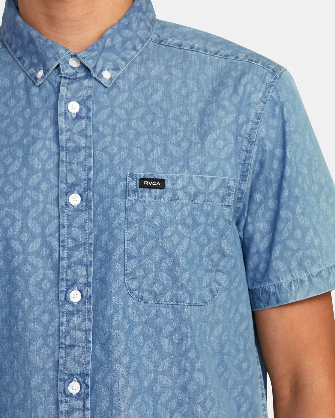 Neo Denim Short Sleeve Shirt - Denim