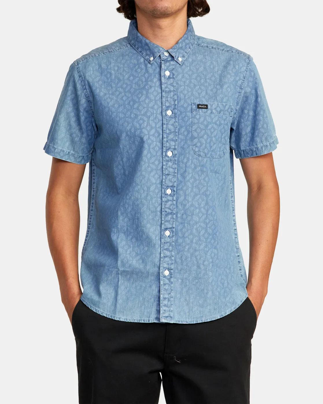 Neo Denim Short Sleeve Shirt - Denim