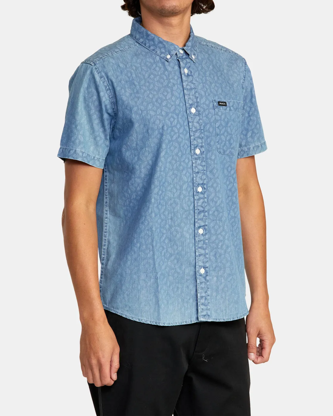 Neo Denim Short Sleeve Shirt - Denim