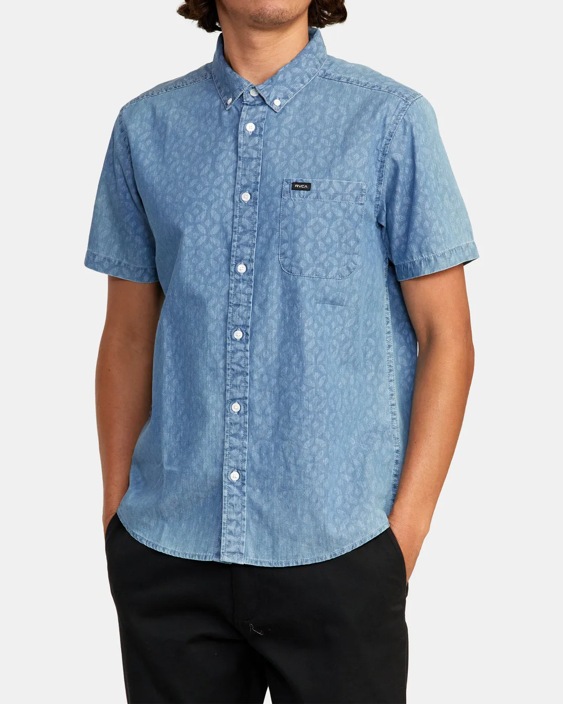 Neo Denim Short Sleeve Shirt - Denim