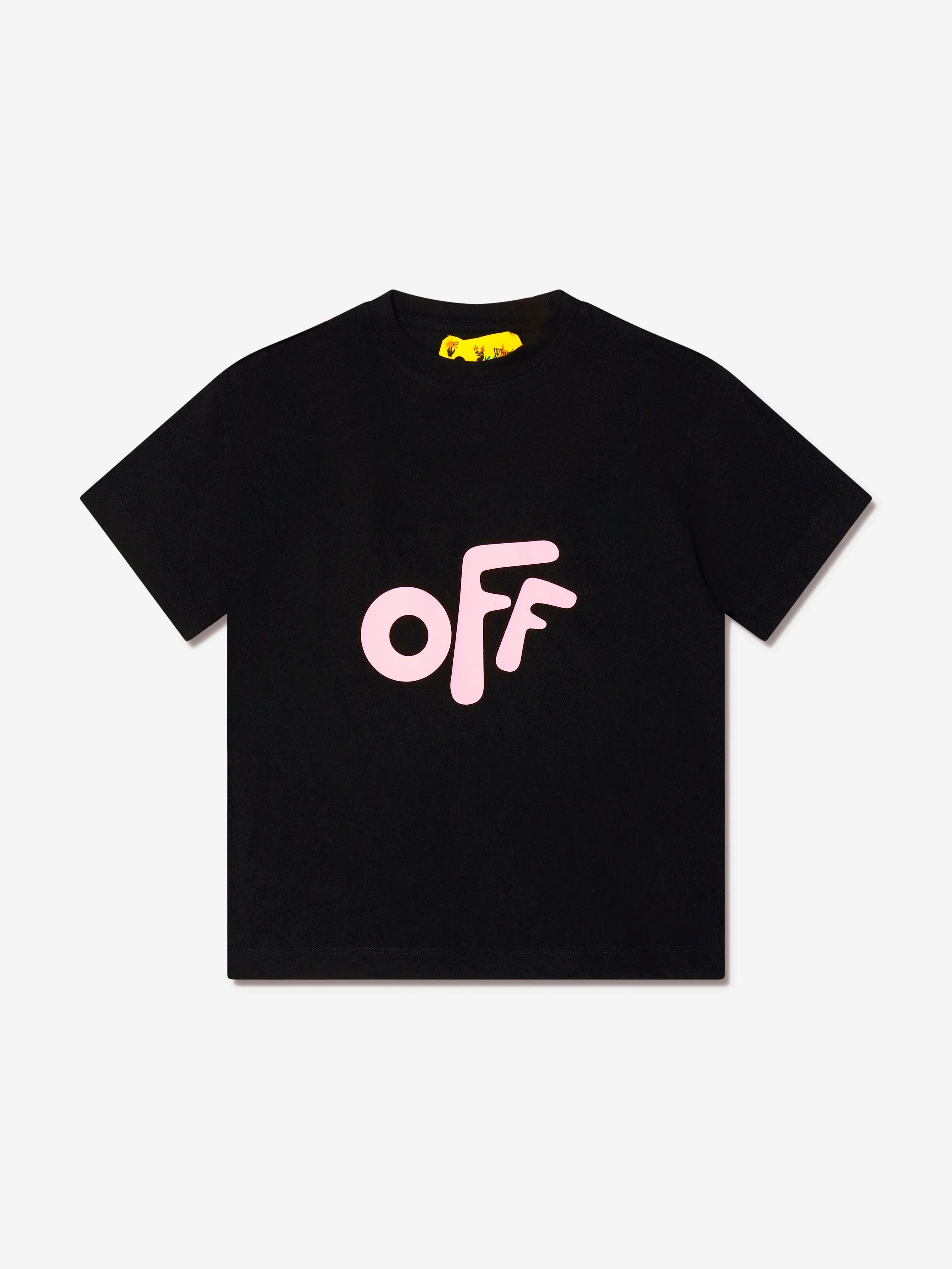 Off-White Girls Logo Rounded T-Shirt