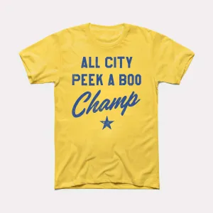 Peek A Boo Champ Adult Unisex Tee