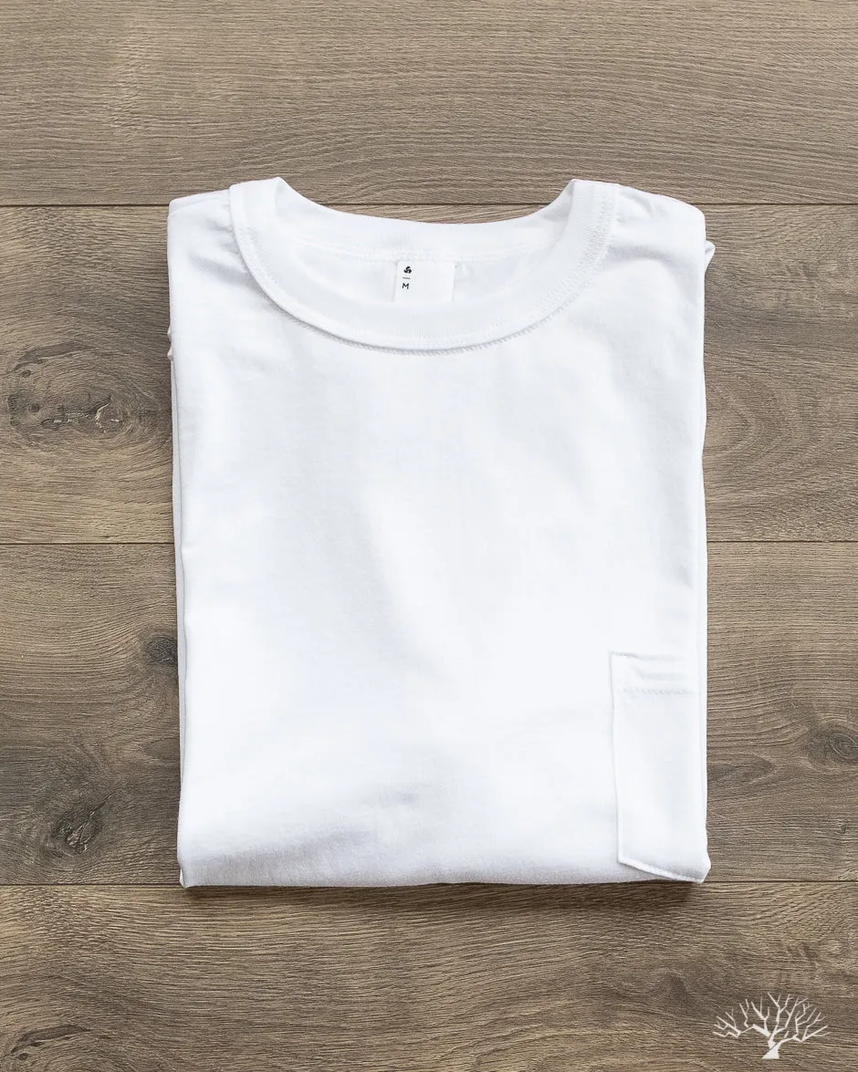 Pima Cotton Pocket Tee - White