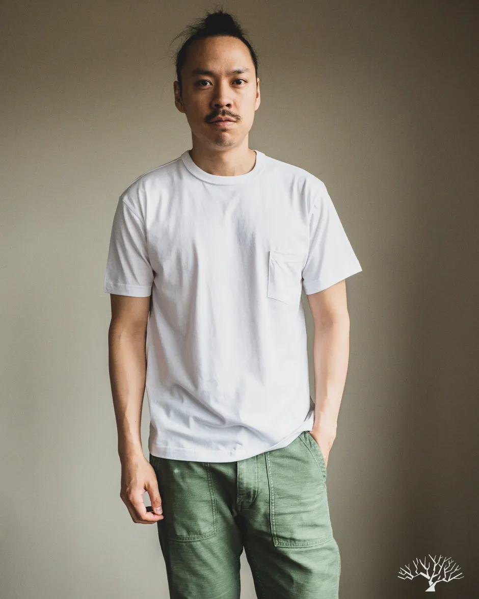 Pima Cotton Pocket Tee - White