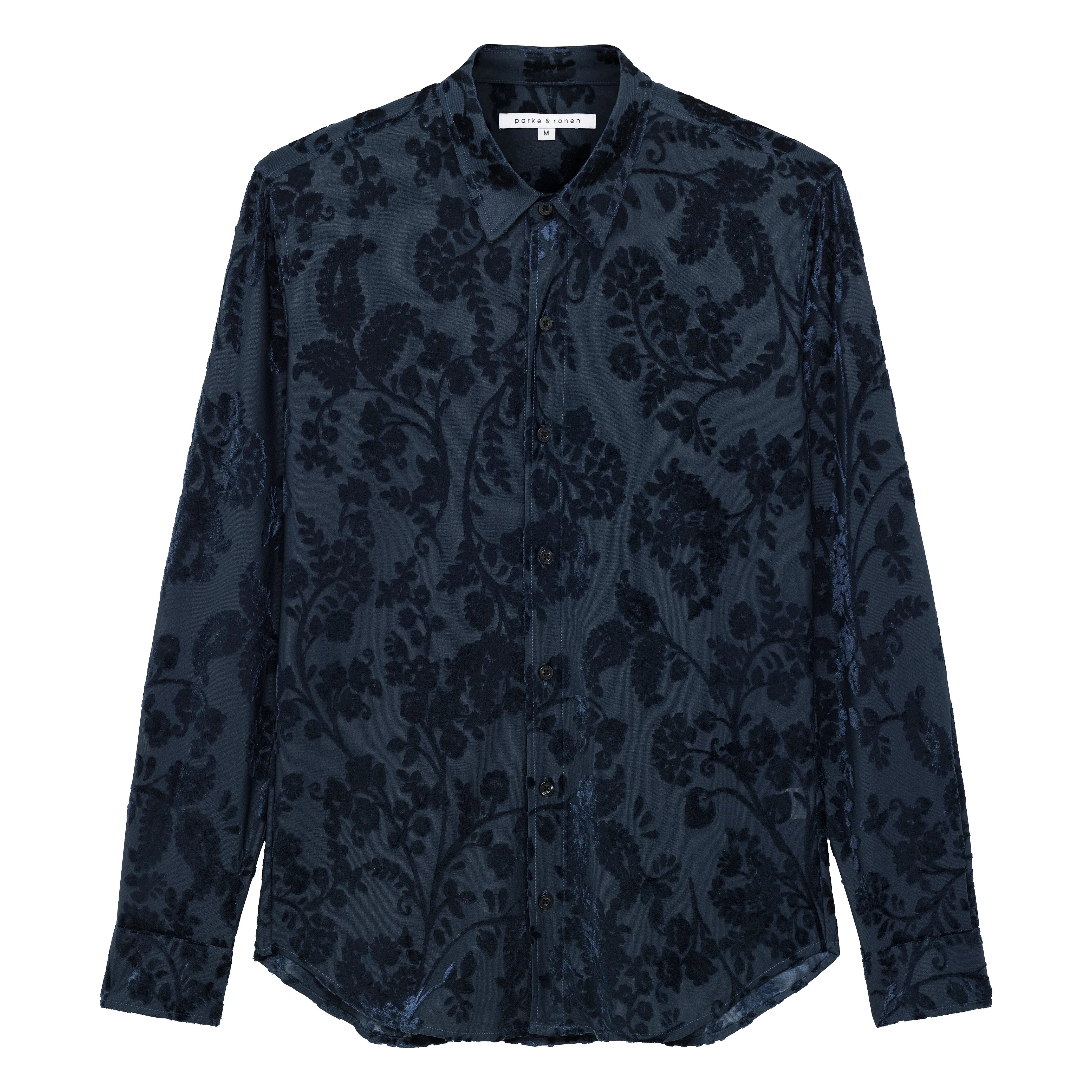 Sapphire Fontainebleau Cut Velvet Shirt