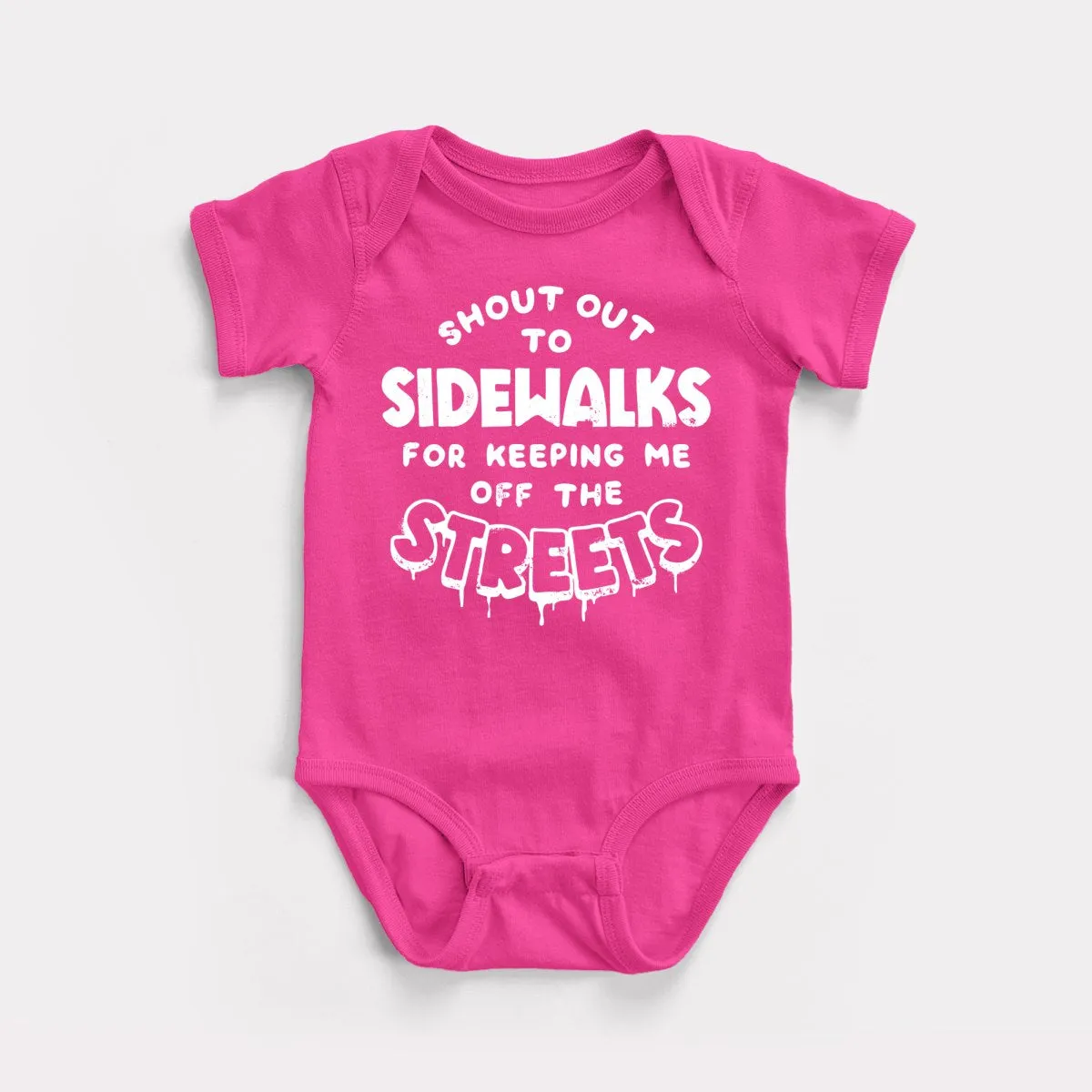 Shout Out To Sidewalks Baby Bodysuit