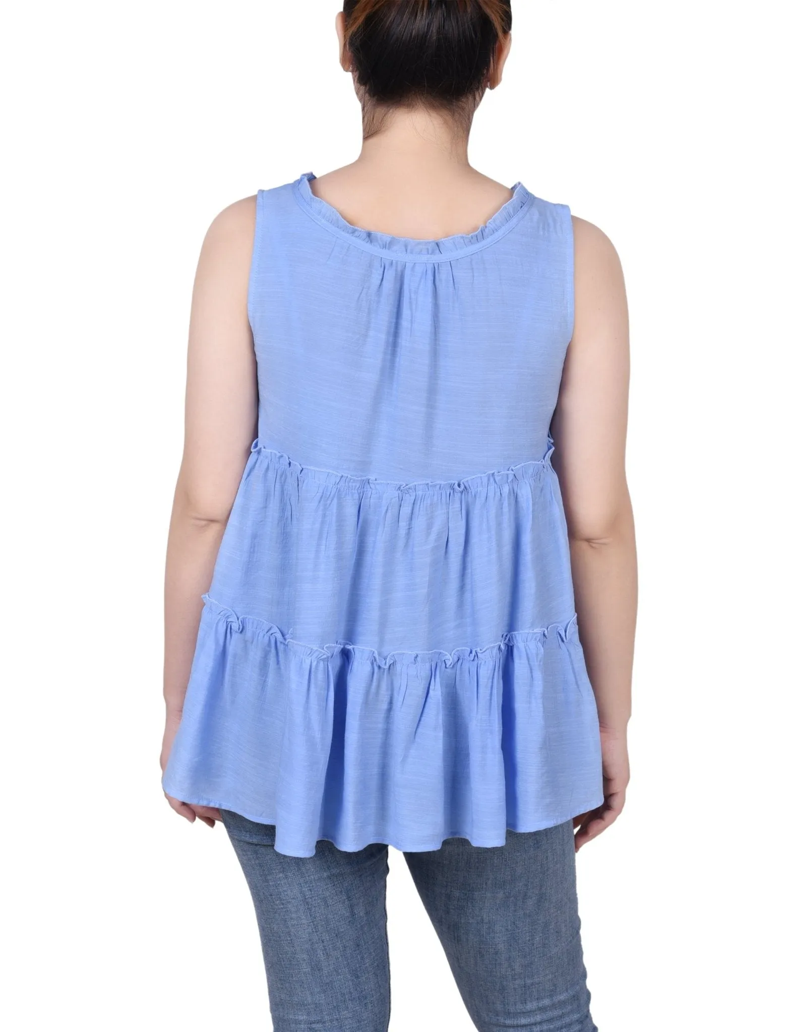 Sleeveless Tiered Blouse - Petite