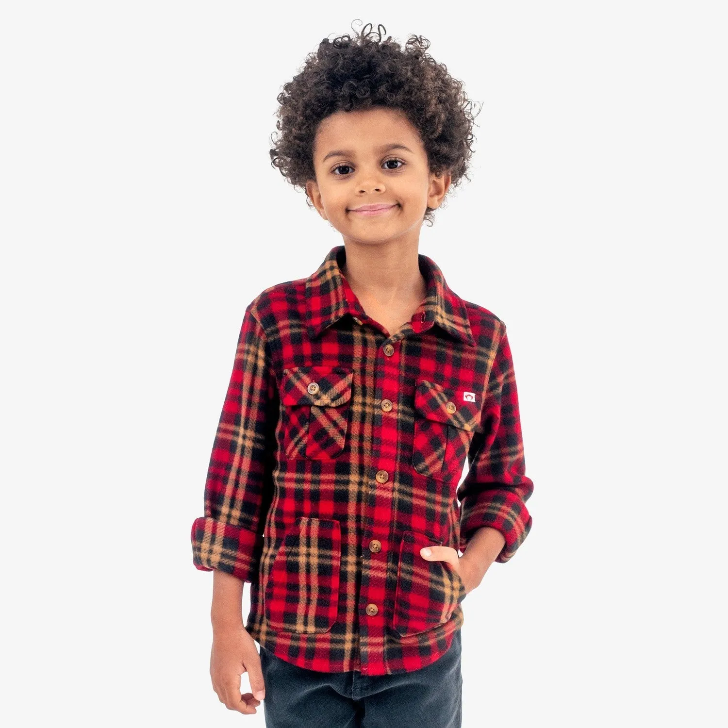 Snow Fleece Shirt | Rio Red Plaid