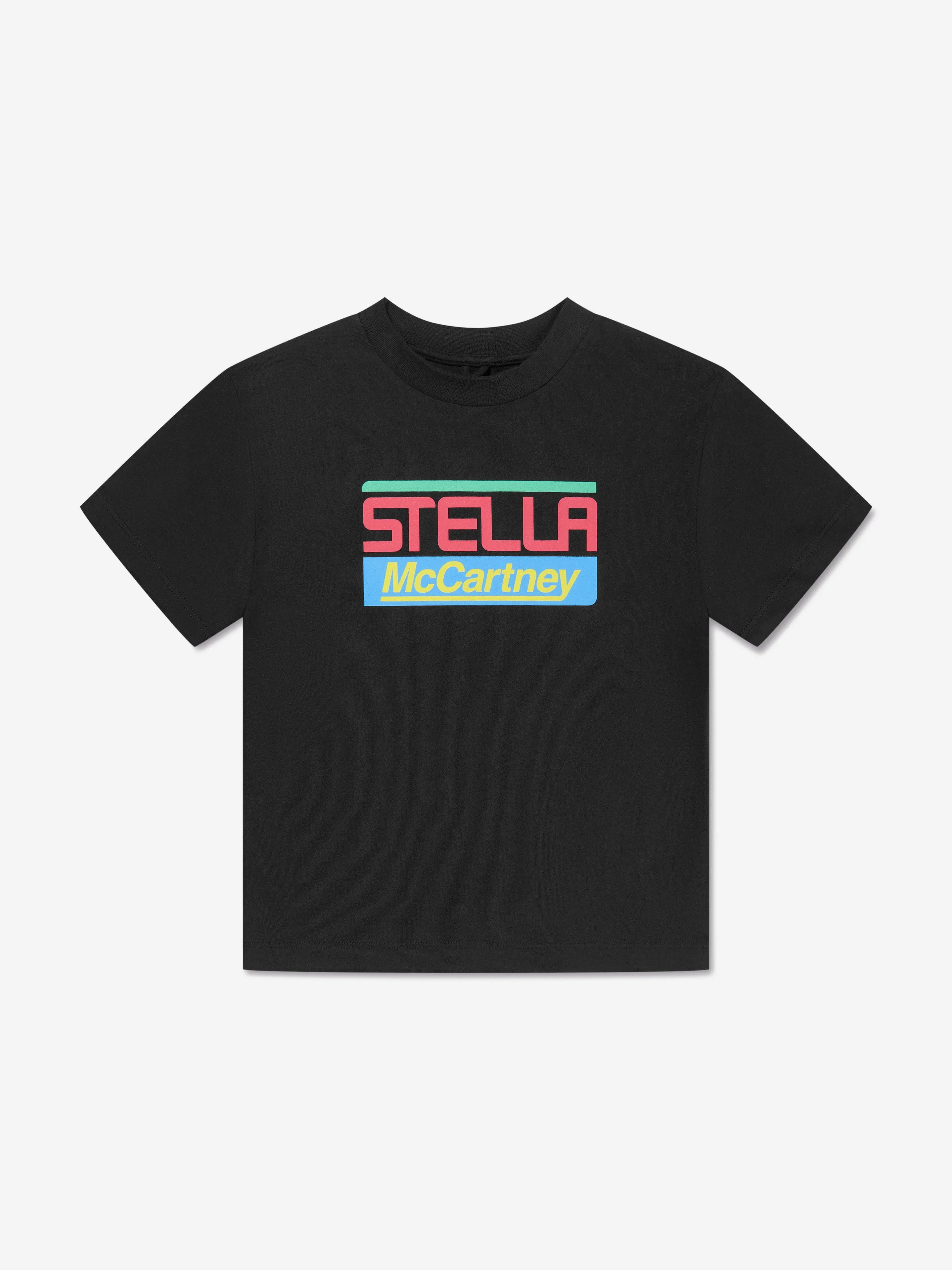 Stella McCartney Boys Logo Print T-Shirt in Black