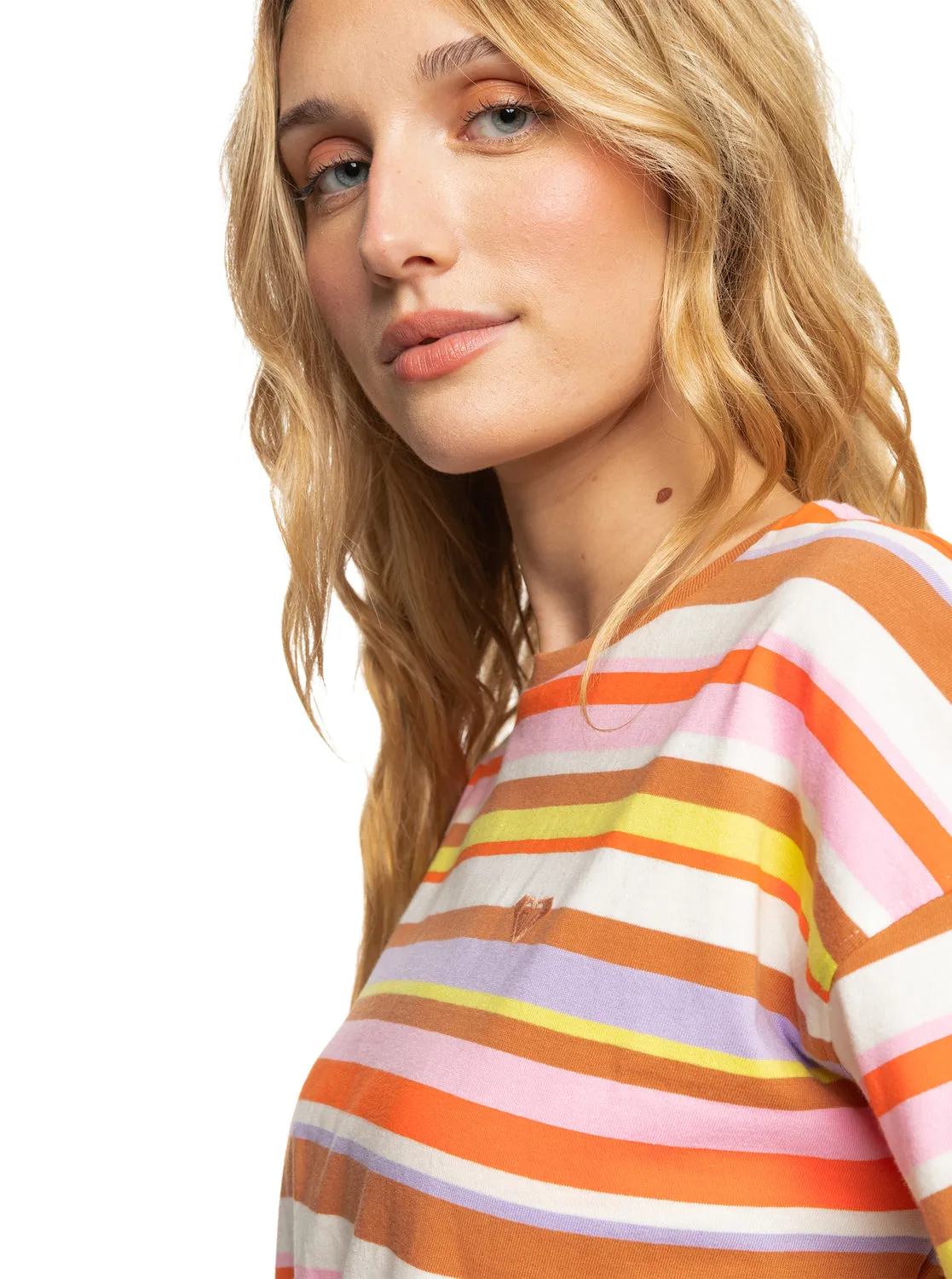 Surf.Kind.Kate. T-Shirt - Vermillon Sun Struck Stripe