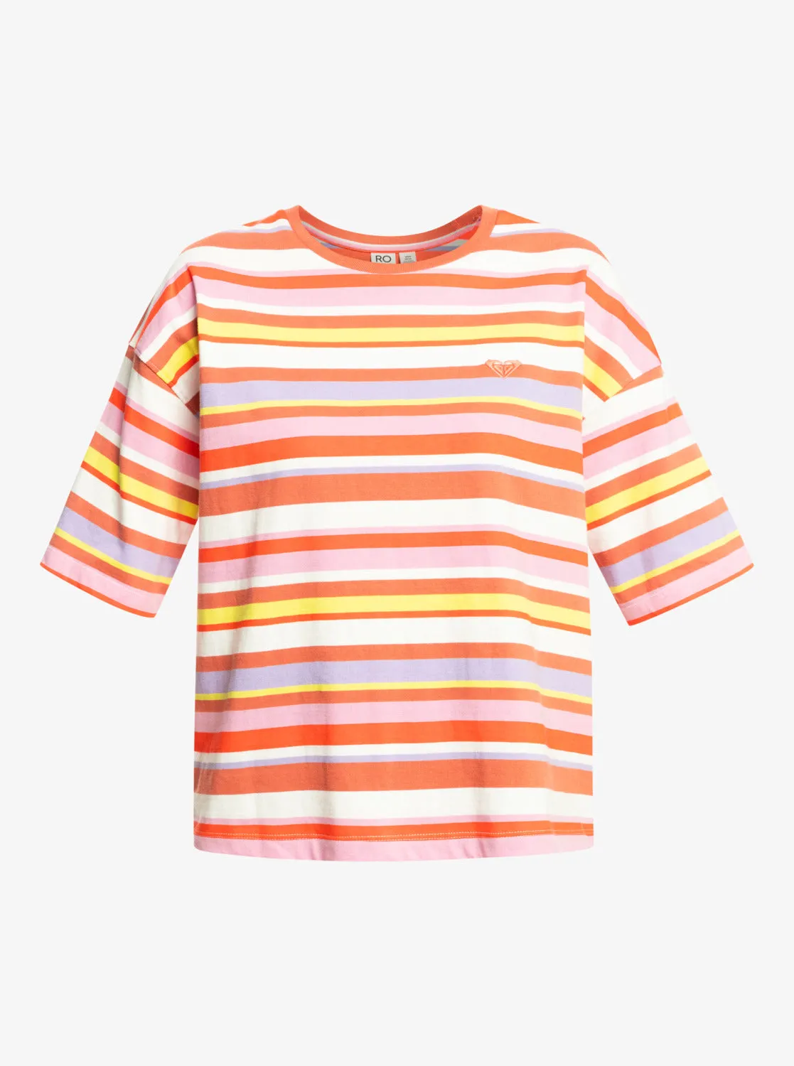 Surf.Kind.Kate. T-Shirt - Vermillon Sun Struck Stripe