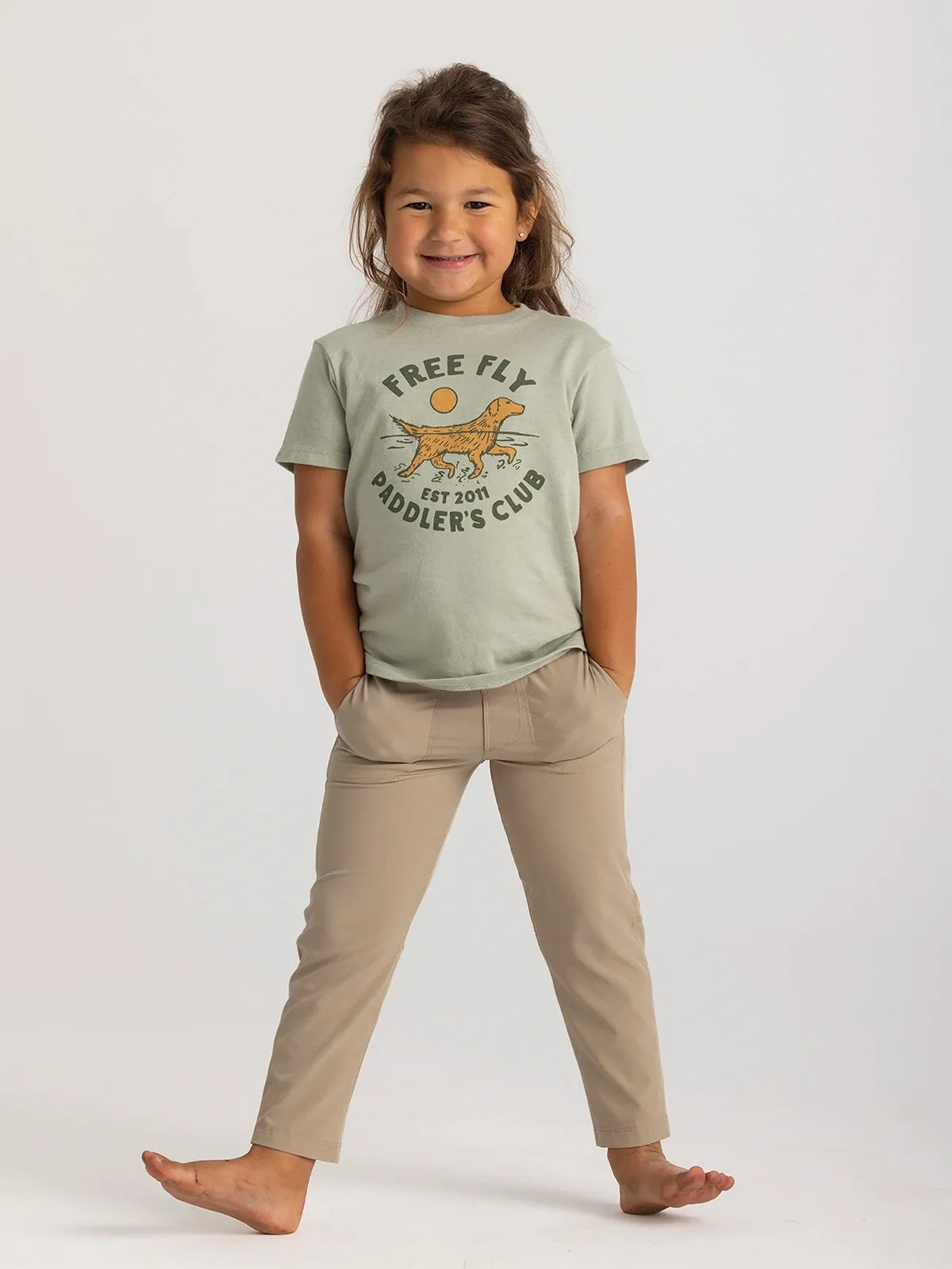 Toddler Paddler's Club Tee - Heather Desert Sage