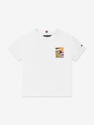 Tommy Hilfiger Boys Multi Artwork T-Shirt in White