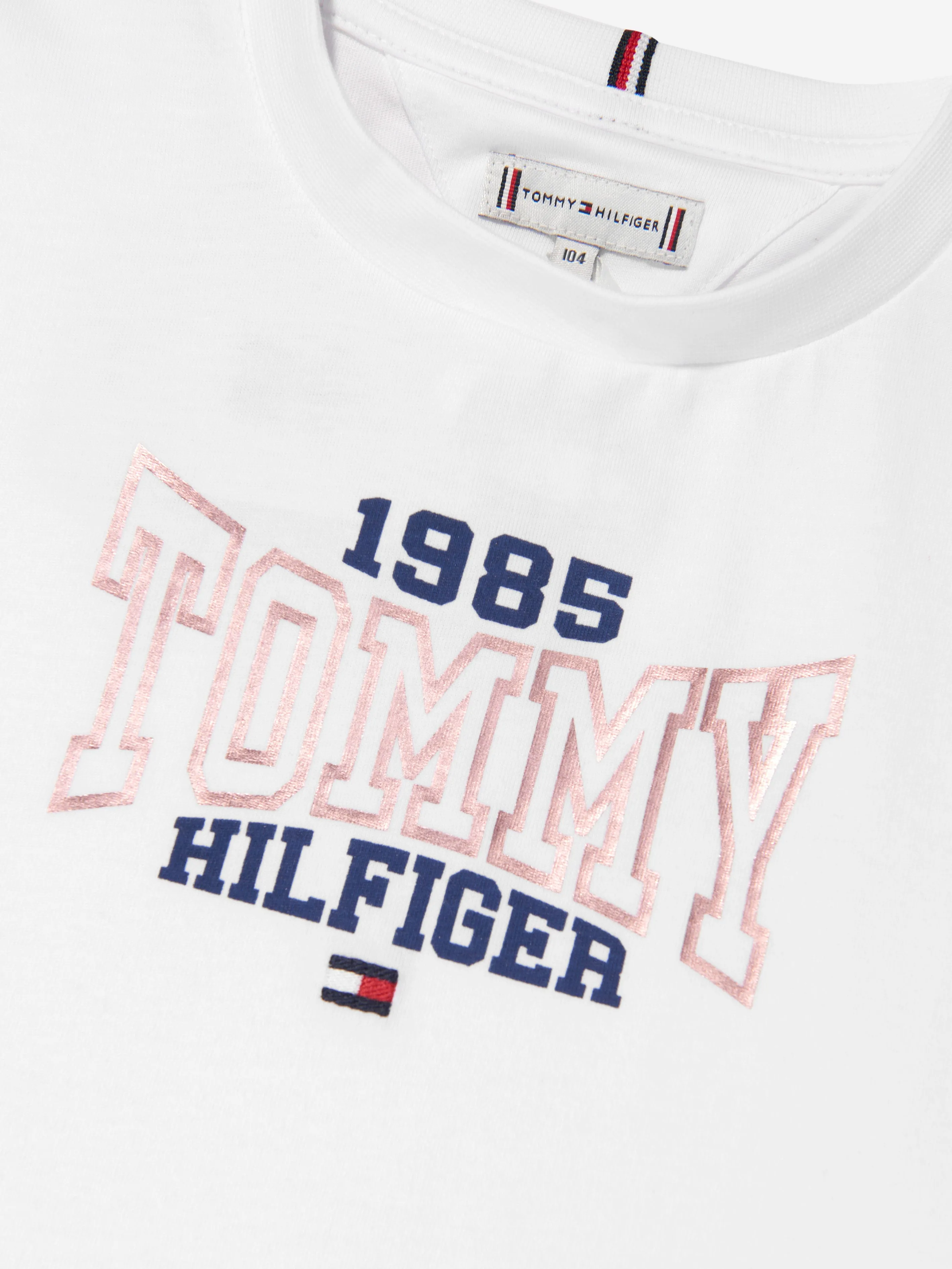 Tommy Hilfiger Girls 1985 Varsity T-Shirt in White