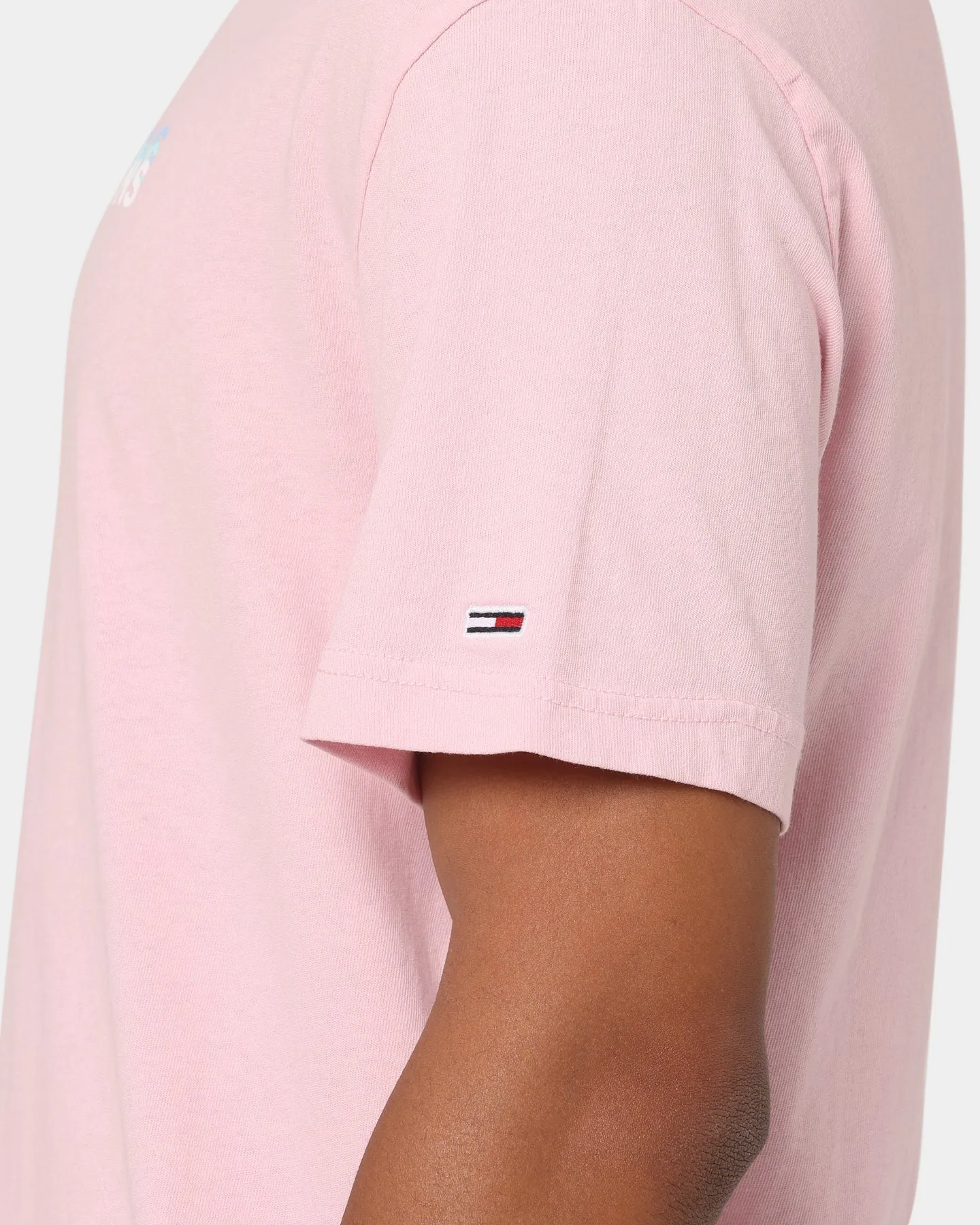 Tommy Jeans Linear Logo T-Shirt Romantic Pink