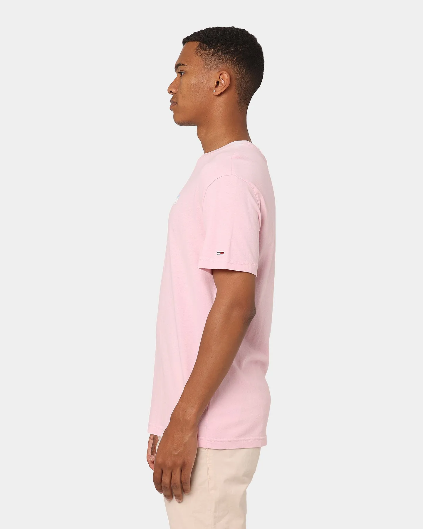 Tommy Jeans Linear Logo T-Shirt Romantic Pink