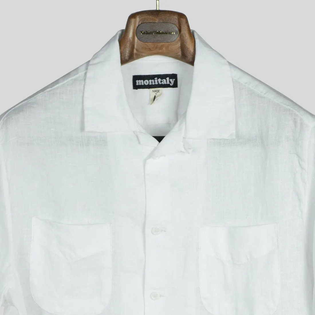 Vacation shirt in white linen