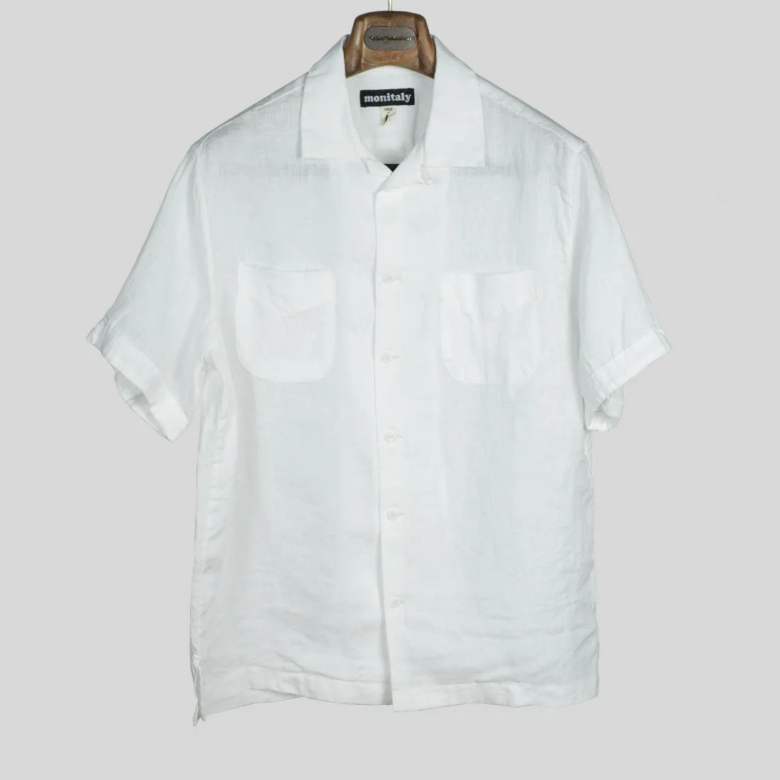 Vacation shirt in white linen