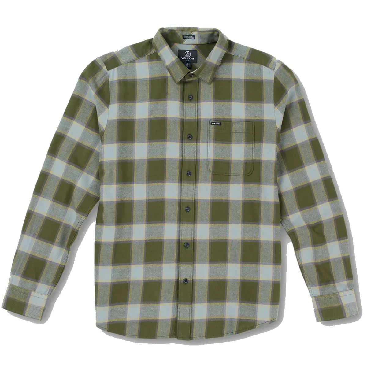 Volcom Caden Plaid Long Sleeve Button Down Flannel