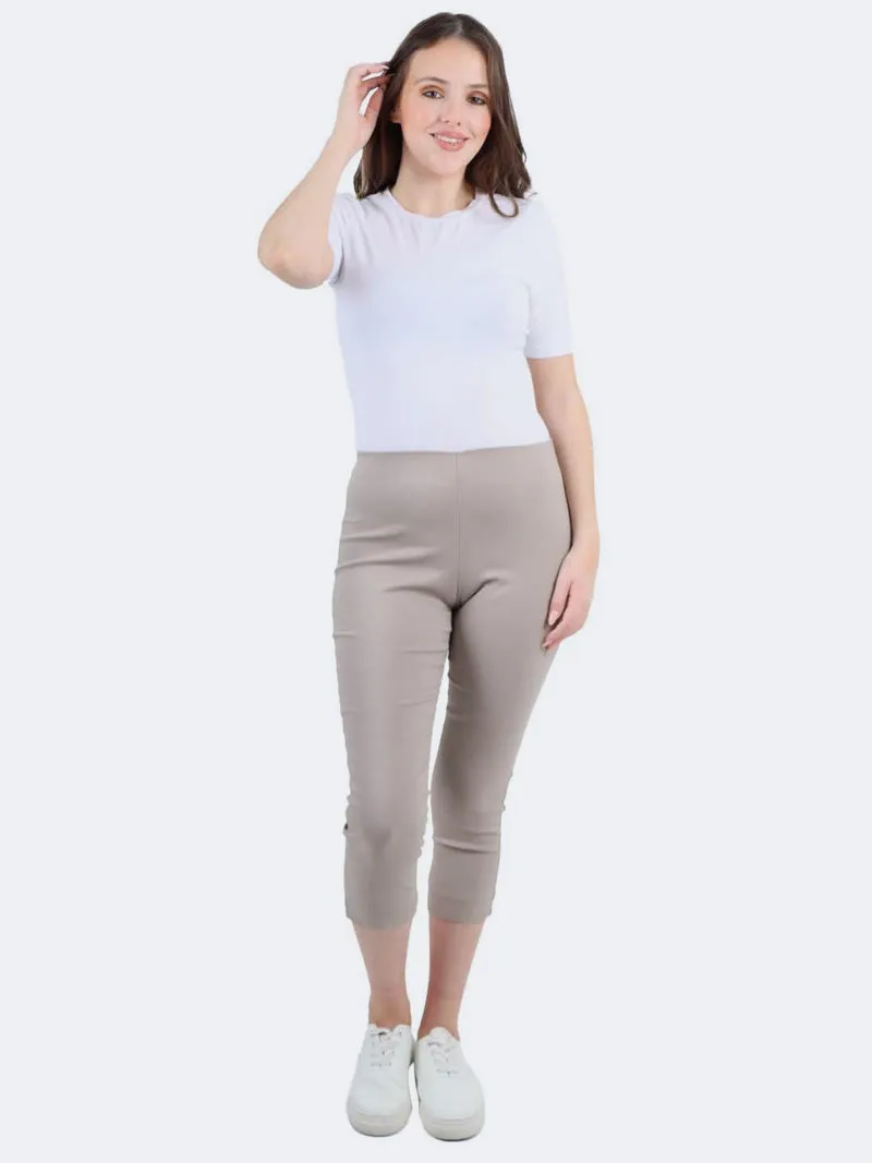 Women's Italian Crop Capri Bengaline Trouser