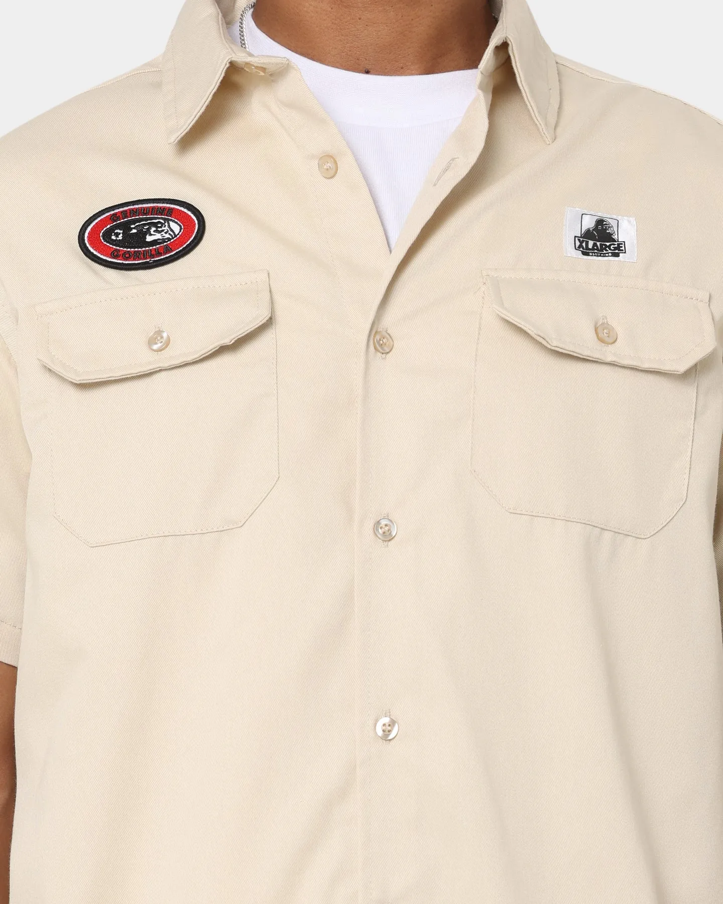 X-Large Patches Work Shirt Off White