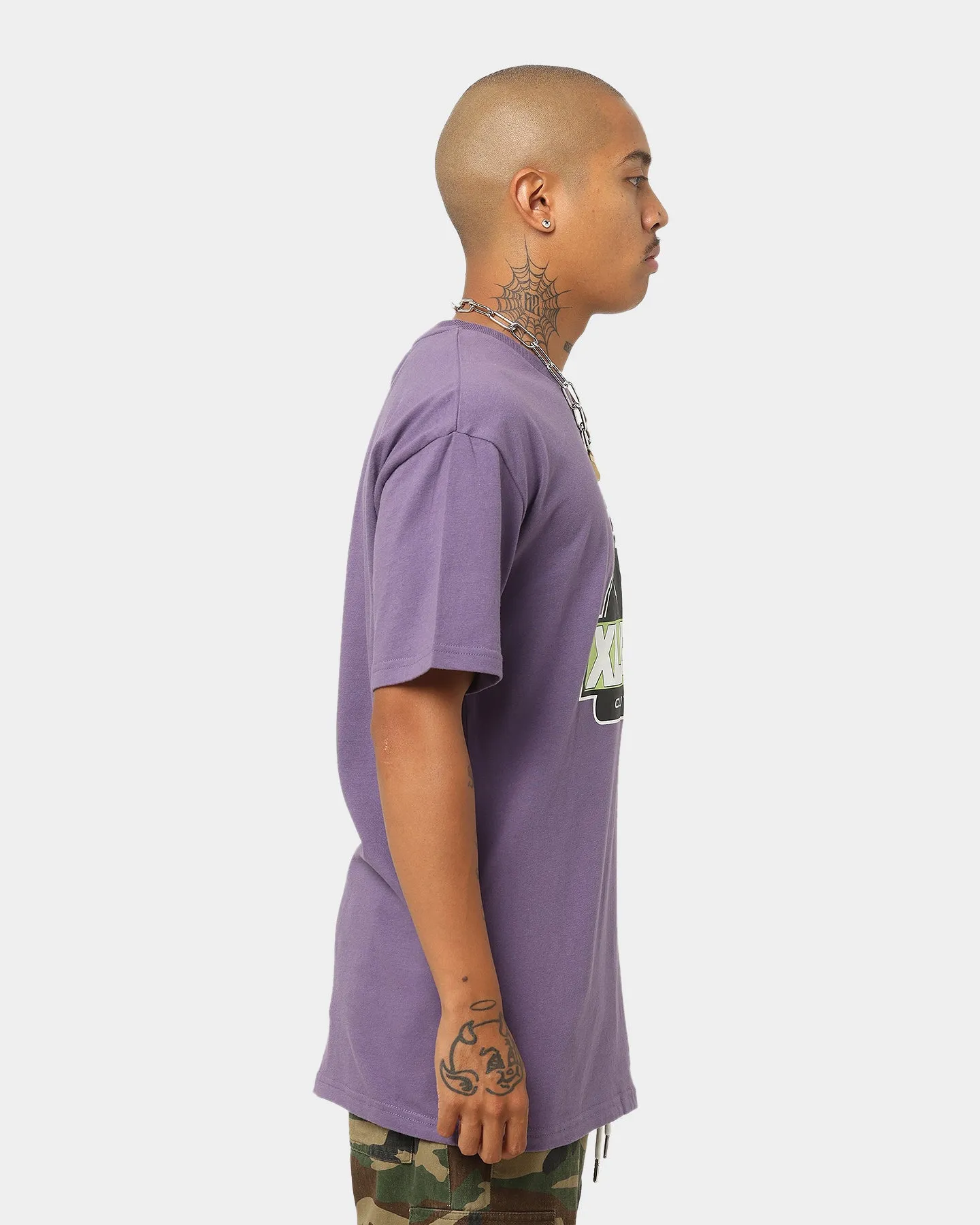 XLARGE 91 Slanted Logo T-Shirt Purple