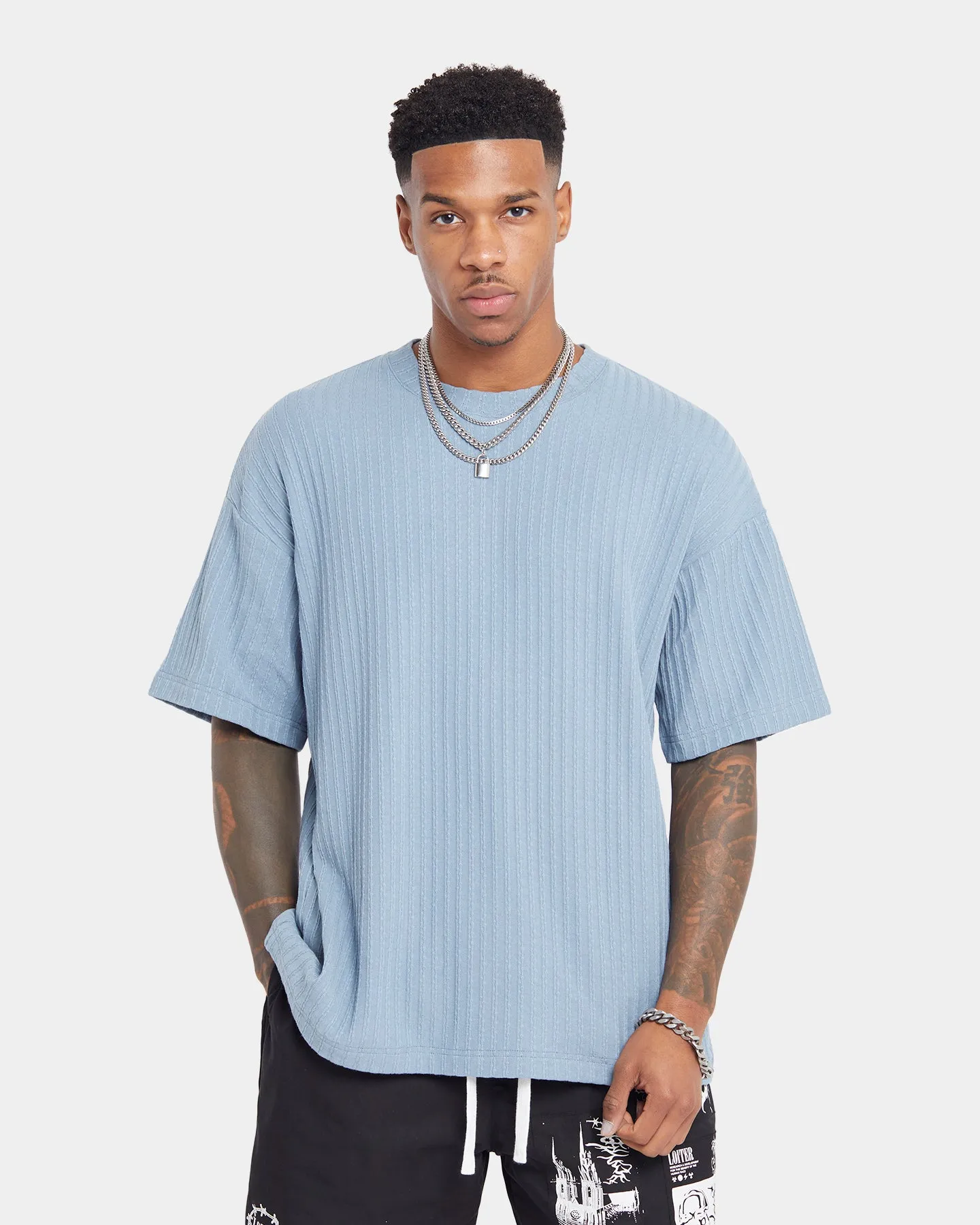 XXIII Karl Knit T-Shirt Faded Blue