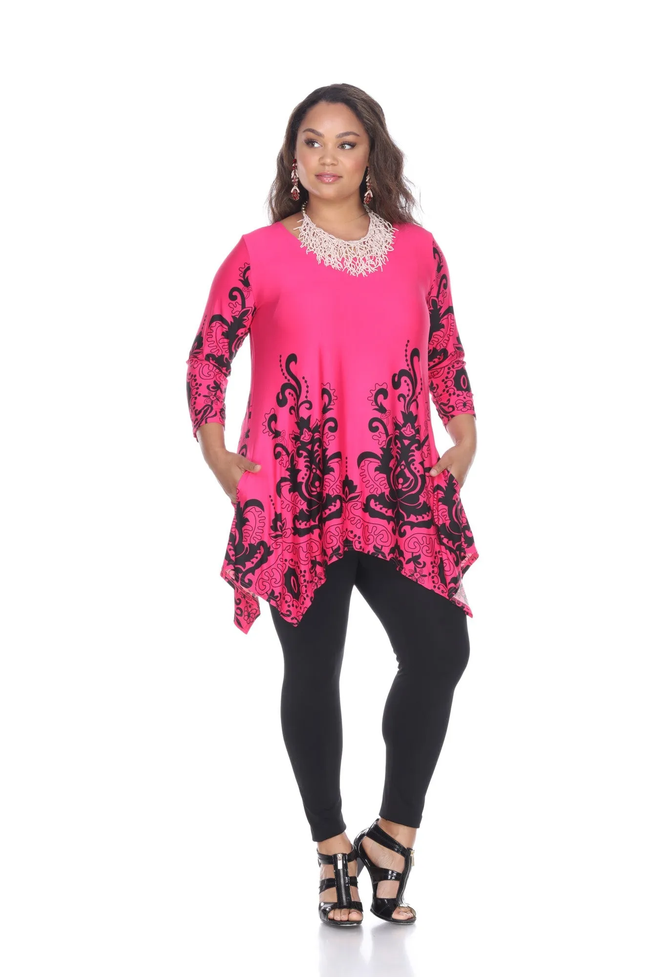 Yanette Tunic Top - Plus