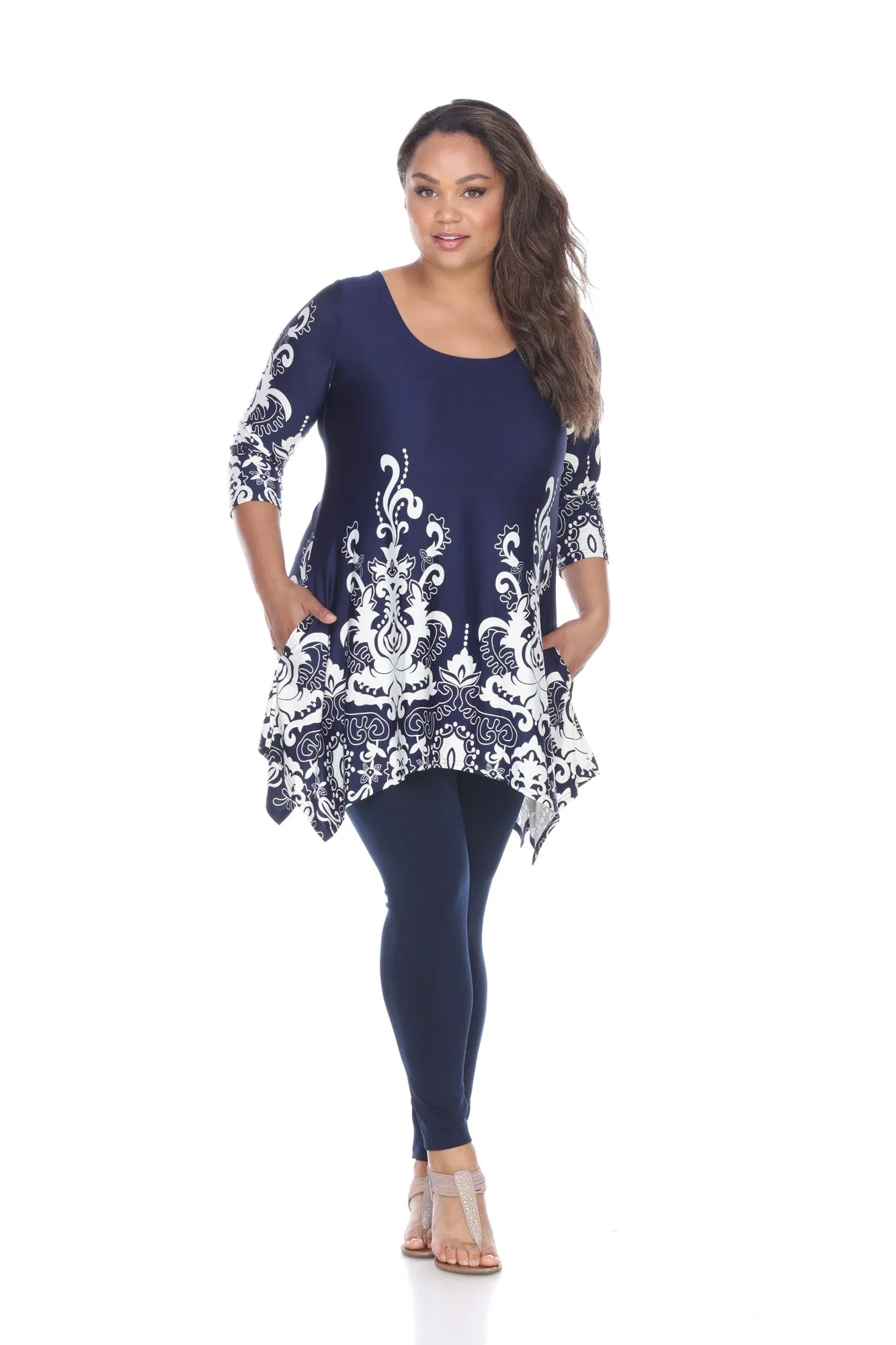 Yanette Tunic Top - Plus